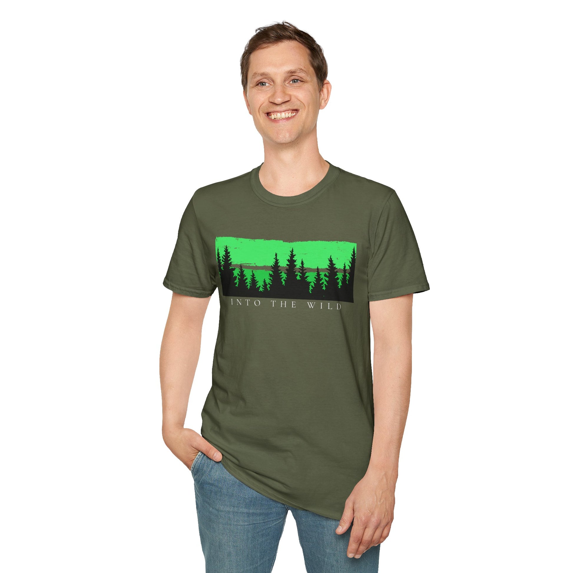 Premium Luxury T-Shirt: Into The Wild Design